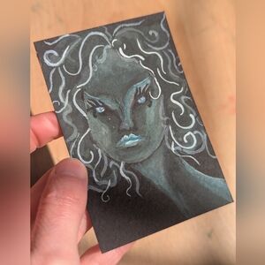 Lady in White- Original Watercolor